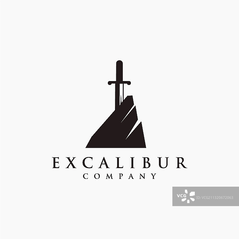 极简Excalibur标志图标模板图片素材