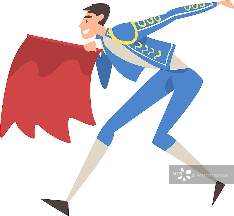 斗牛士与红色斗篷图片素材