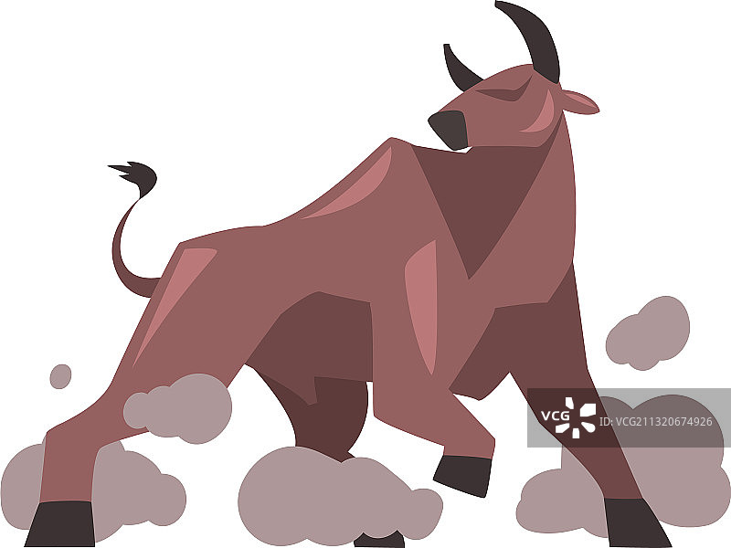 愤怒的公牛攻击西班牙斗牛图片素材