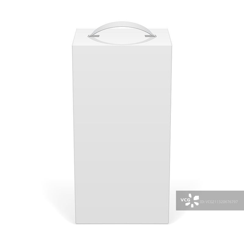 带手柄的纸板箱包装图片素材