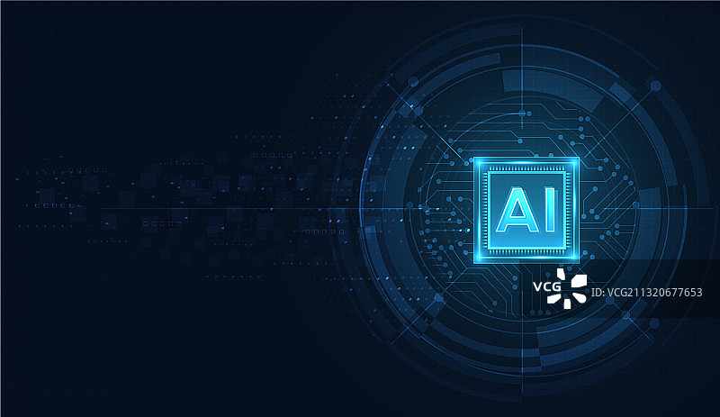 人工智能机器学习数据图片素材