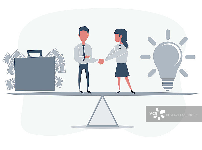 商务伙伴握手合作图片素材