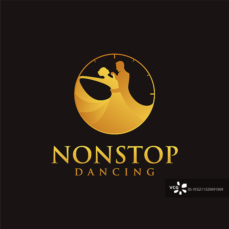 时钟舞蹈Logo图片素材