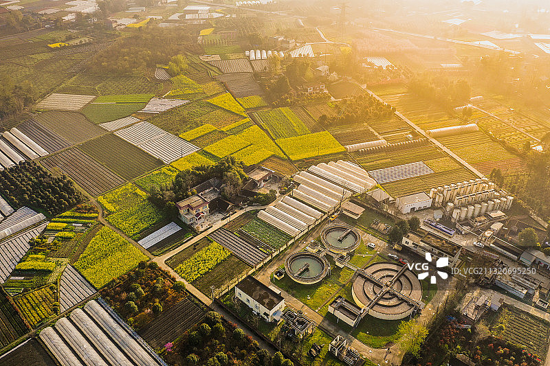 乡镇污水处理厂图片素材