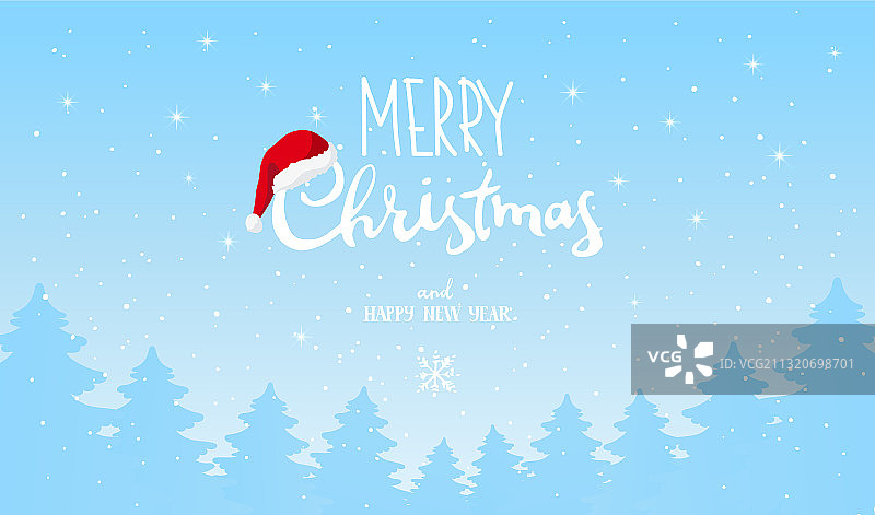 带有文本和位置的现代蓝色圣诞节banner图片素材