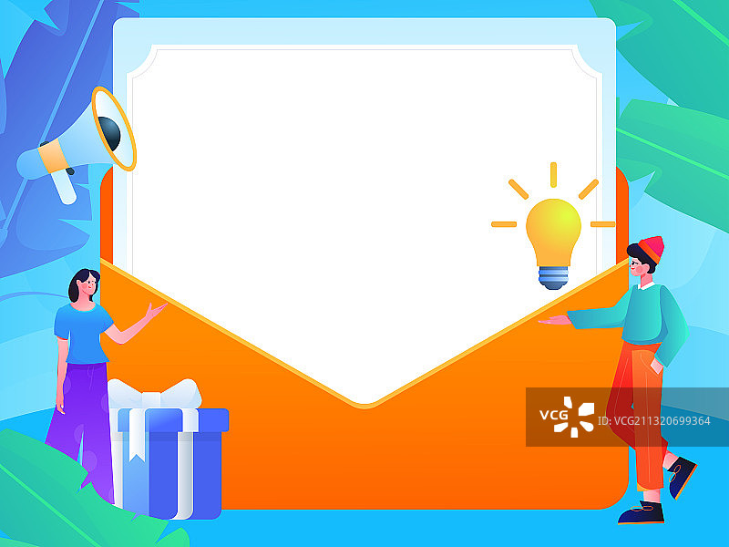 互联网公告告示模板矢量创意扁平插画图片素材