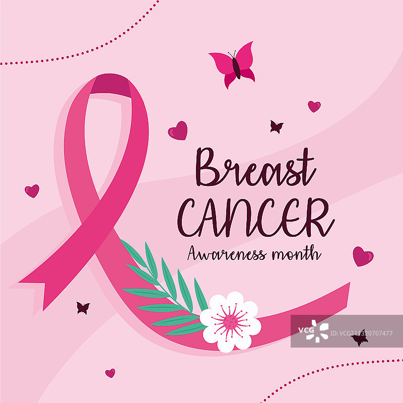 乳腺癌防治公益banner图片素材