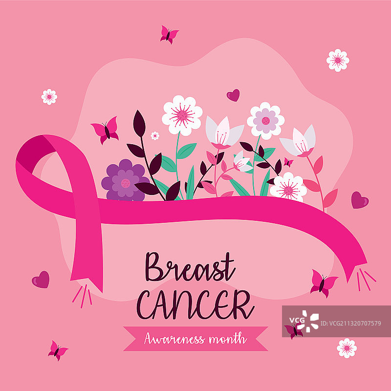 乳腺癌防治公益banner图片素材
