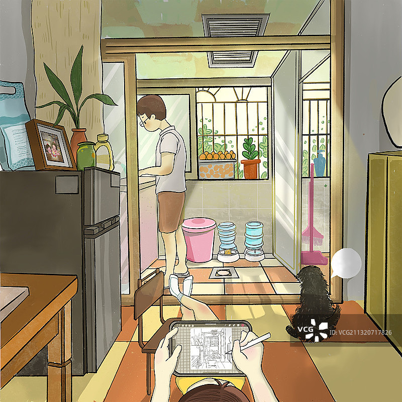 温馨一角图片素材