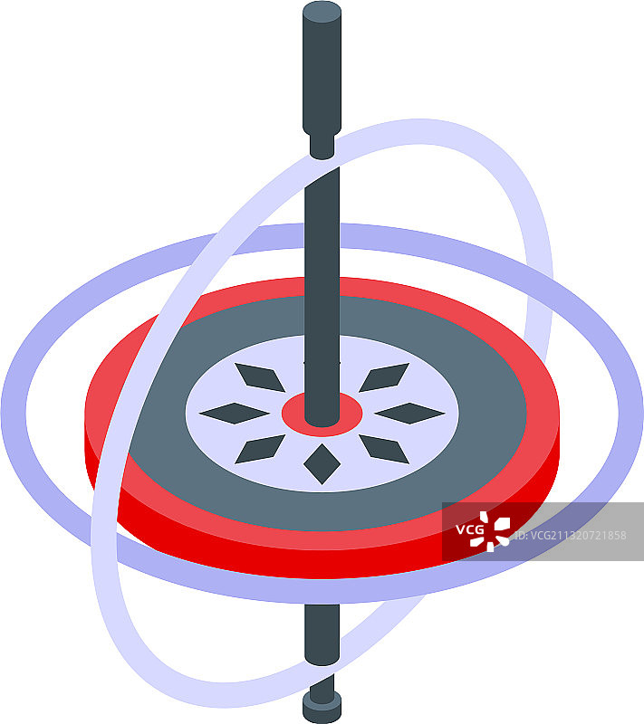航空陀螺仪2.5D图标图片素材