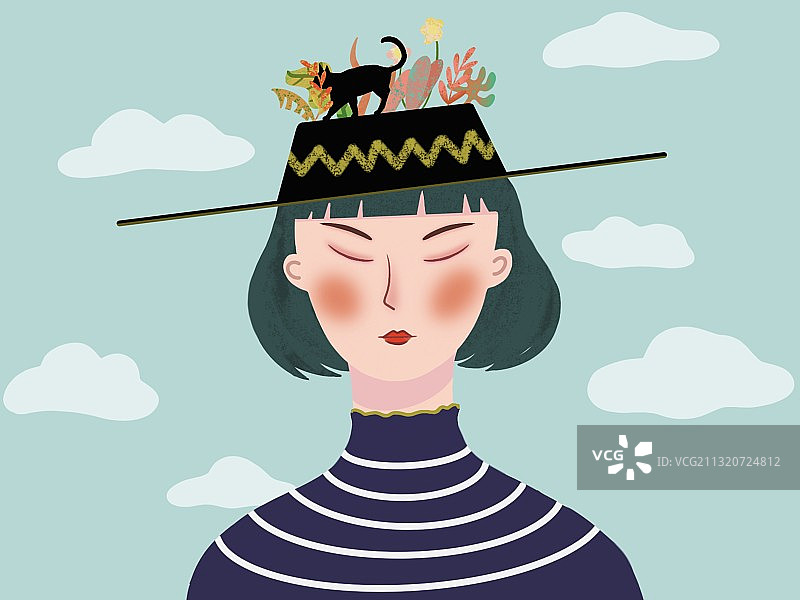 梦女孩系列之三图片素材