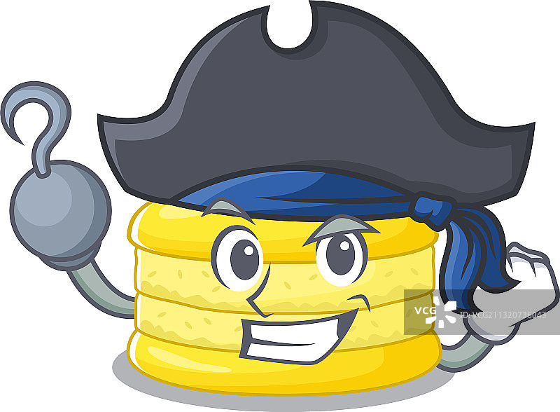 戴帽子的可爱柠檬马卡龙吉祥物设计图片素材