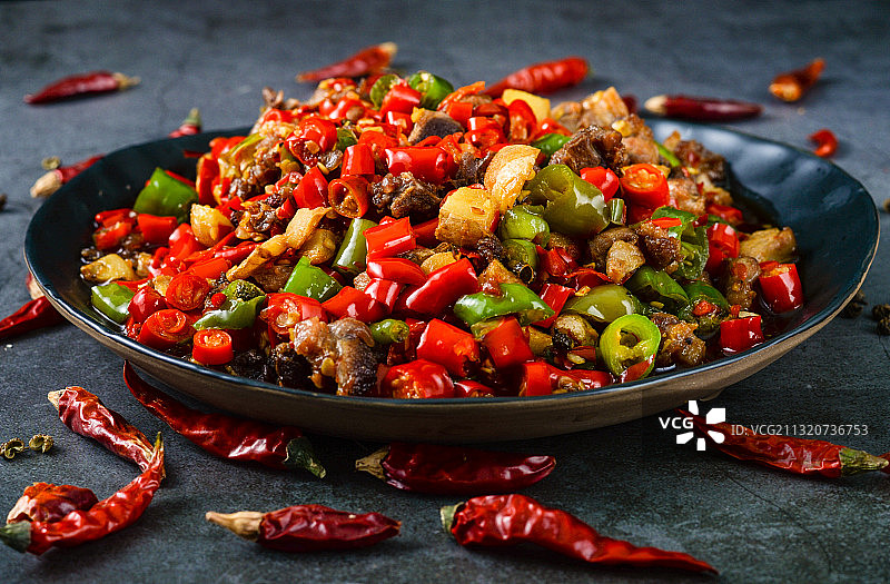 四川盐帮菜小煎鸭图片素材