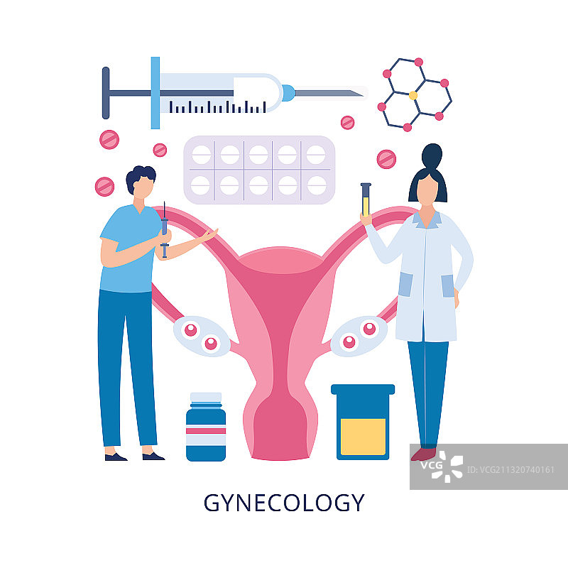 妇科诊所和女性健康宣传banner图片素材