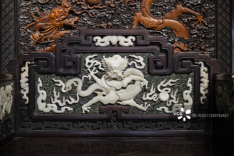 故宫家具馆展出的30多件明清家具图片素材