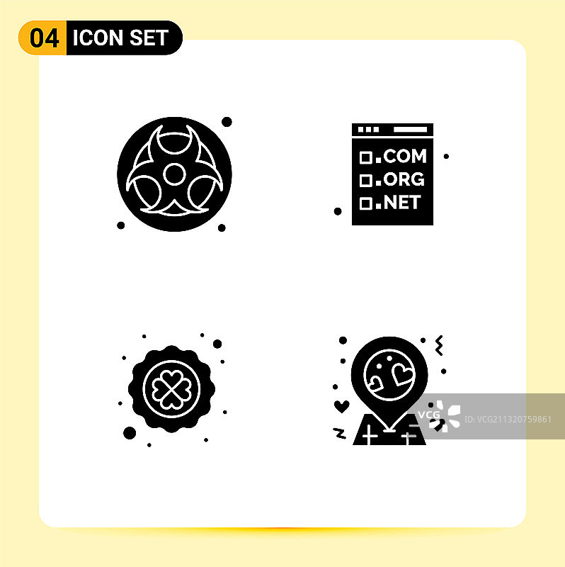 现代集4个立体字形和符号等图片素材