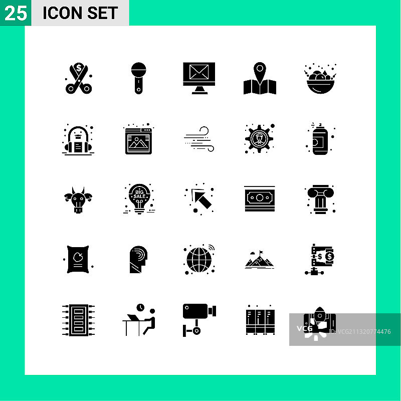 现代集25个立体象形文字之图片素材