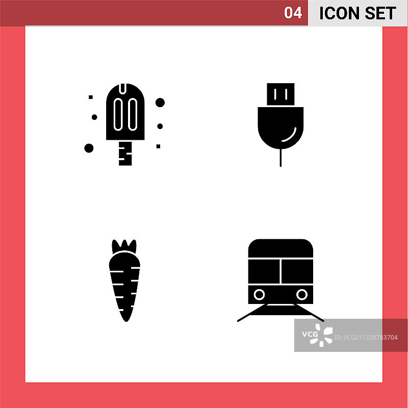 可编辑的线包简单的固体符号图片素材