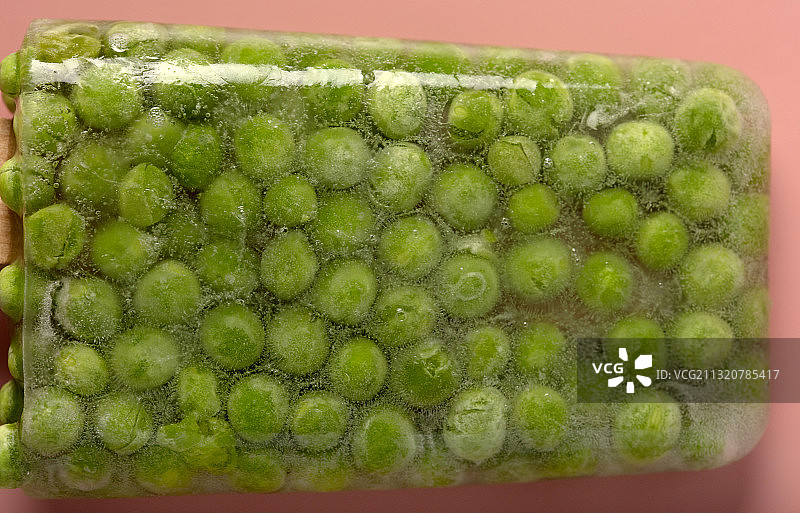 冰棍上的冷冻蔬菜图片素材