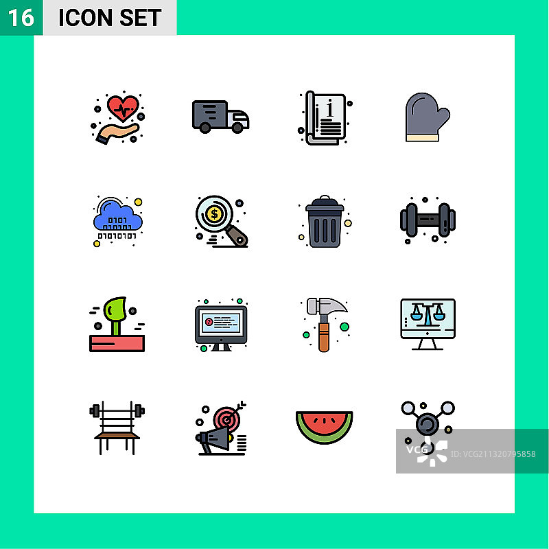 为卷筒纸设置16条通用平色填充线图片素材