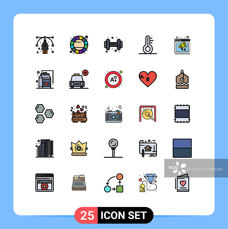 移动界面填充线平面颜色设置25图片素材