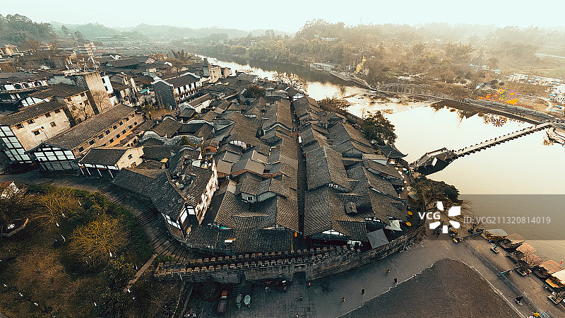 万灵古镇图片素材