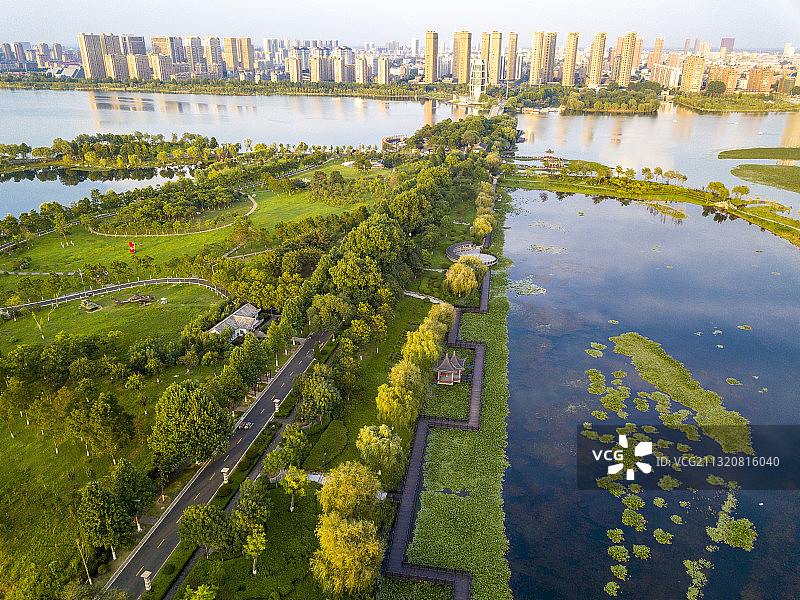 江苏省连云港市西双湖风景区湿地风光图片素材