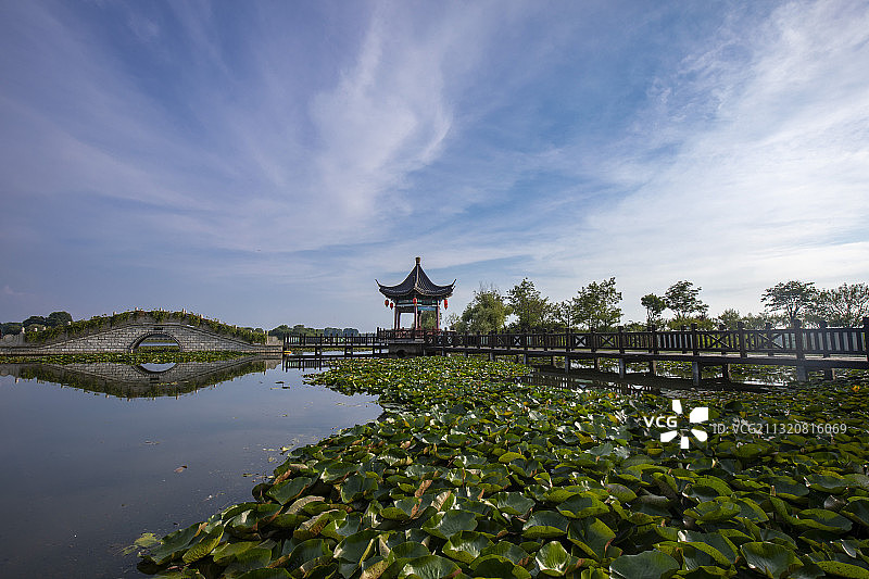 江苏省连云港市西双湖风景区湿地风光图片素材