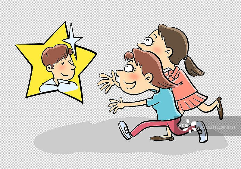 饭圈女孩图片素材