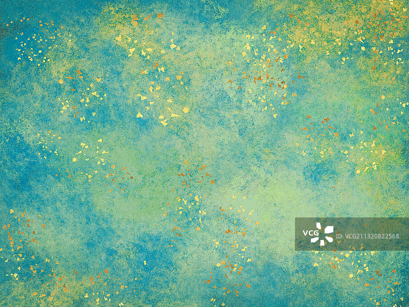 背岩彩画景元素图片素材