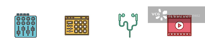 混音控制器鼓机图片素材