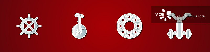 自行车链轮曲柄独轮车图片素材