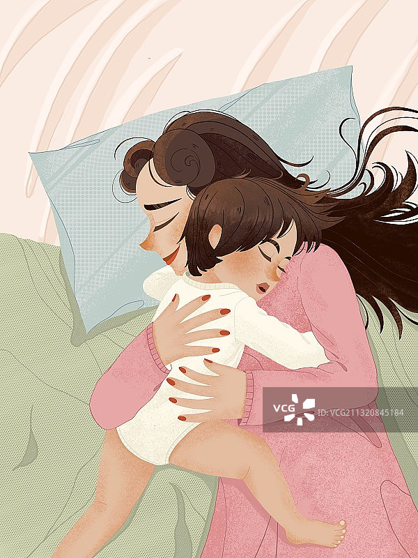 母亲与女儿日常生活的小故事图片素材