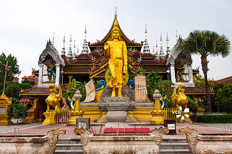 西双版纳大佛寺佛像图片素材