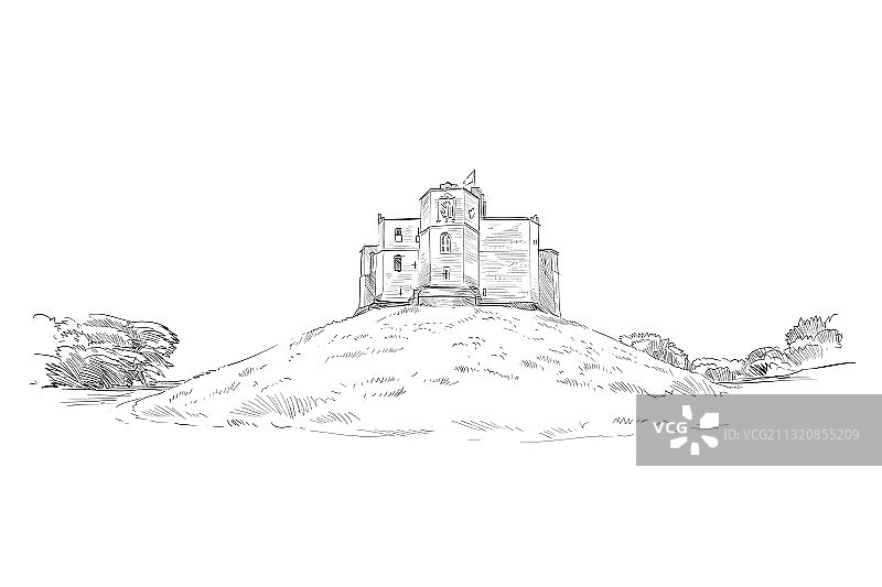 沃克沃思城堡（英国）图片素材