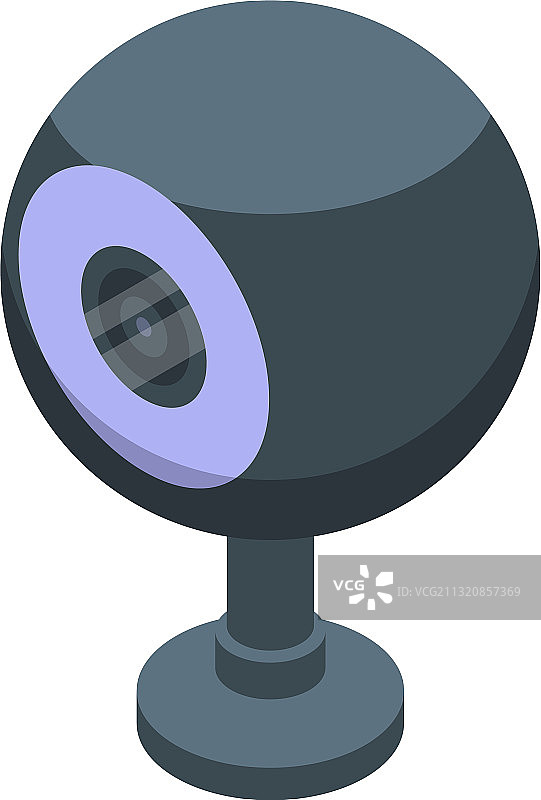 2.5D风格的网络摄像头图标图片素材