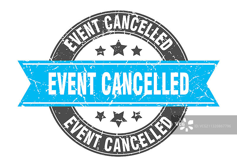 活动取消圆形印章图片素材