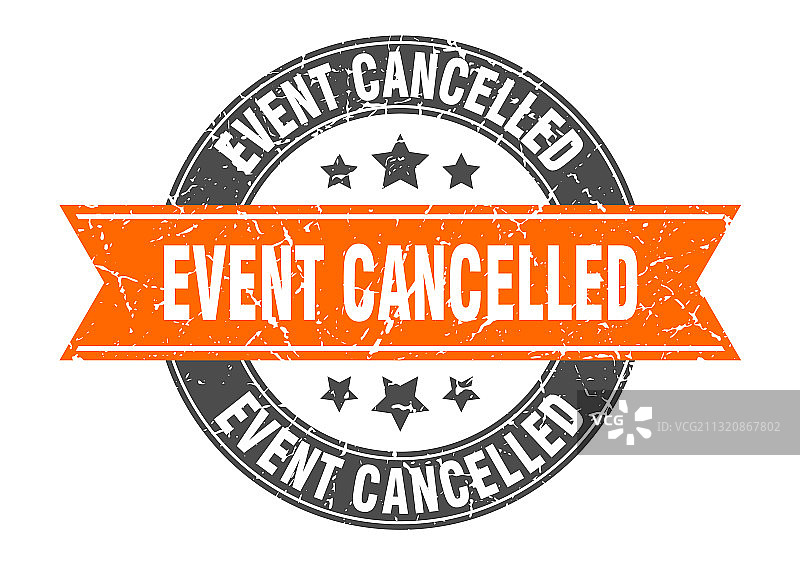 活动取消圆形印章图片素材