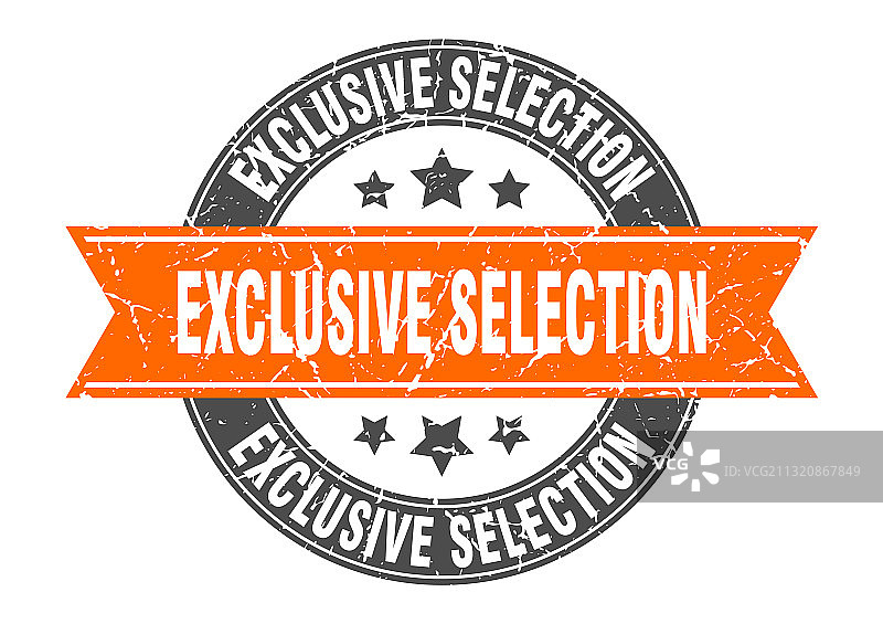 圆形丝带标签印章图片素材