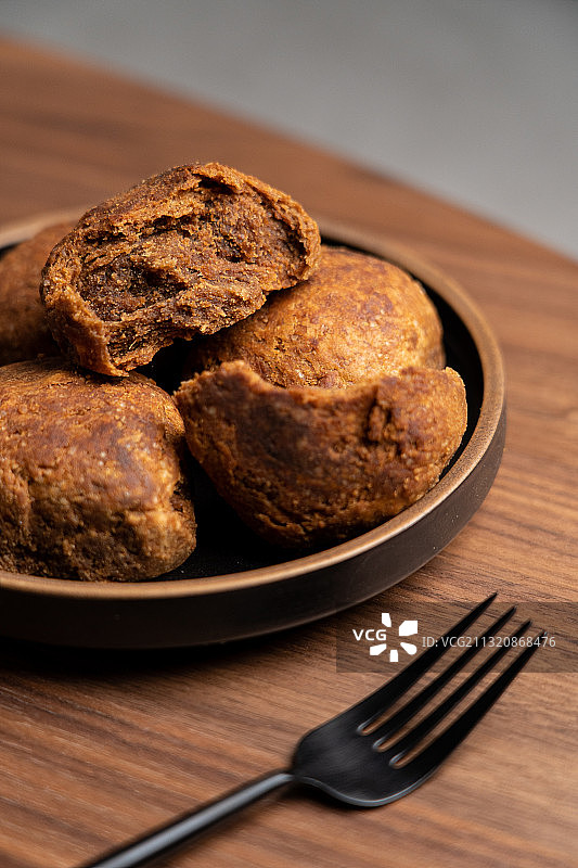 中国老北京名牌特产历史传统小吃糖火烧图片素材