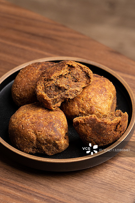 中国老北京名牌特产历史传统小吃糖火烧图片素材