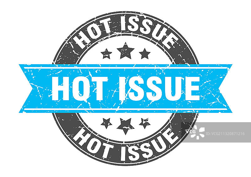热门话题圆形丝带标签印章图片素材