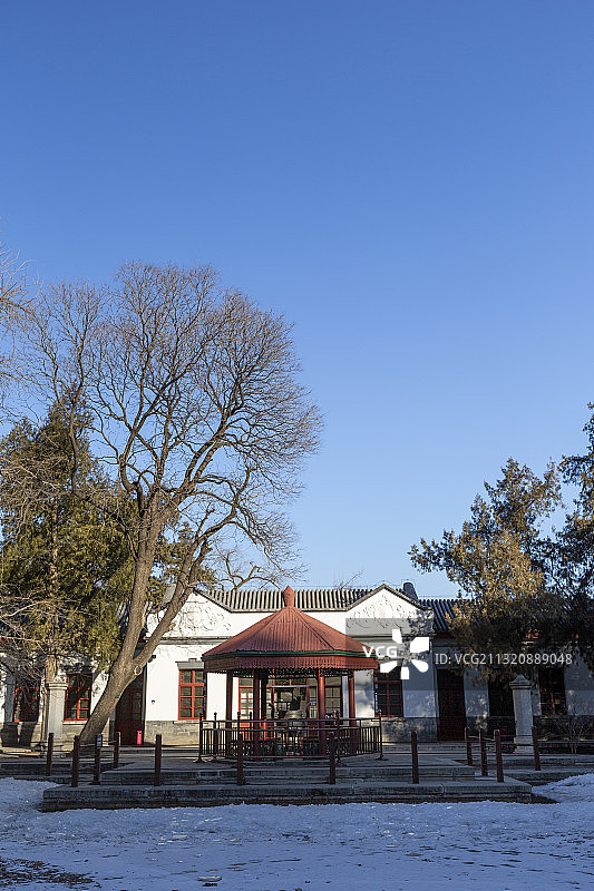 北京香山公园双清别墅外景图片素材