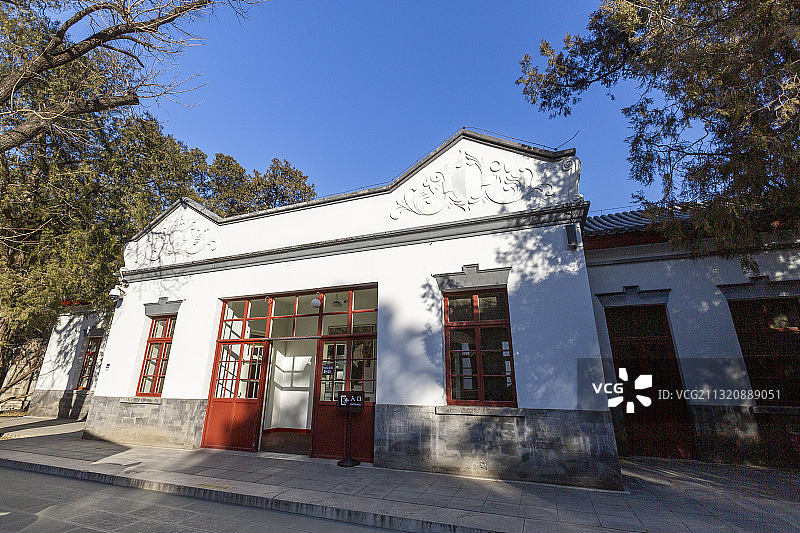 北京香山公园双清别墅外景图片素材