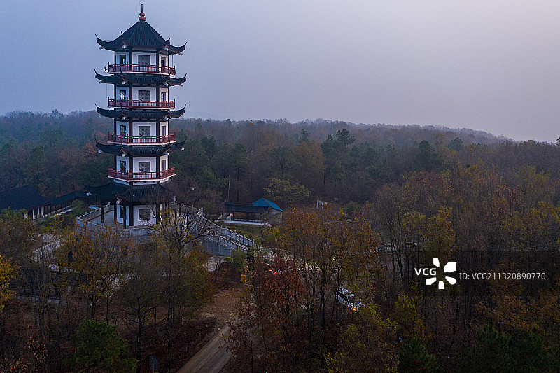 竹镇止马岭秋色图片素材