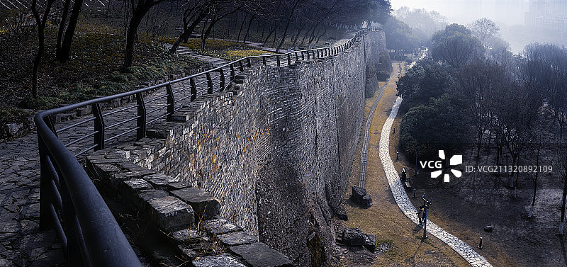 南京石头城城墙风光图片素材