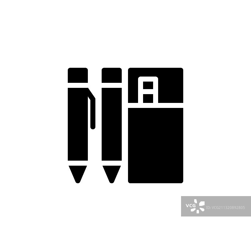 铅笔盒学校教育图标图片素材