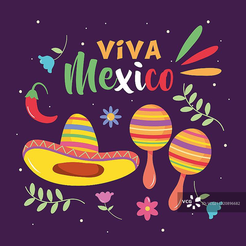 墨西哥独立日沙锤设计图片素材