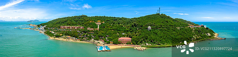 中国广东省茂名市电白区博贺镇放鸡岛图片素材