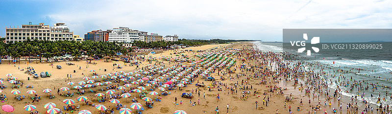 广东省茂名市电白区中国第一滩图片素材